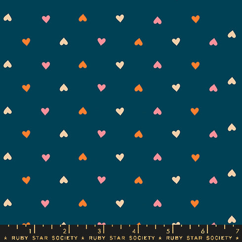 Juicy Hearts in Galaxy - Ruby Star Society Sold by the Half Yard